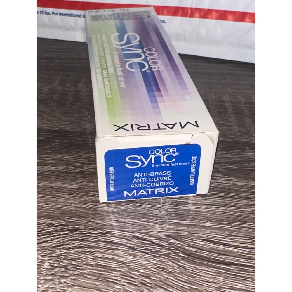 Matrix Color Sync 5 Minute Fast Toner Anti Brass Ammonia Free Hair Color